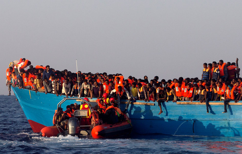 6.500 migrants sauvés en mer en une seule journée lundi