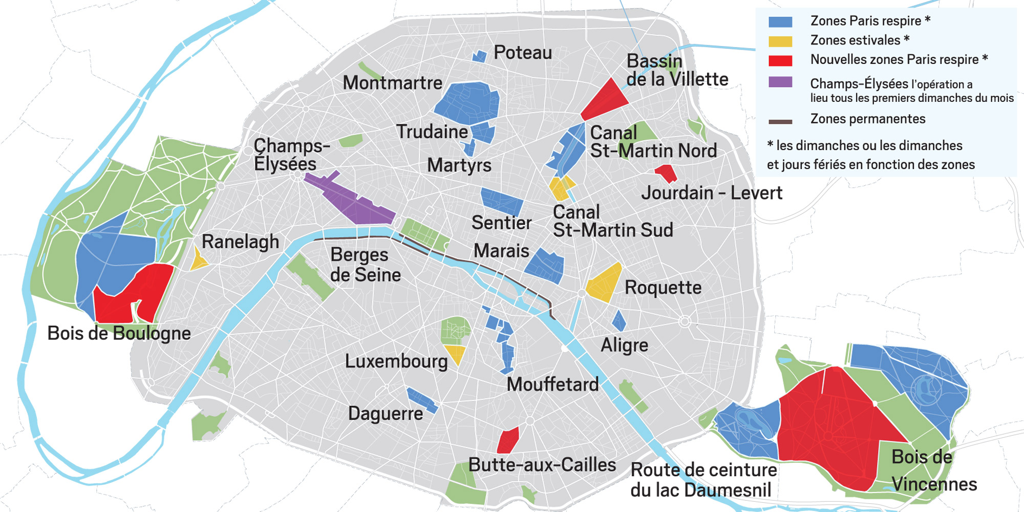 Voici les nouveaux quartiers parisiens interdits aux véhicules le dimanche