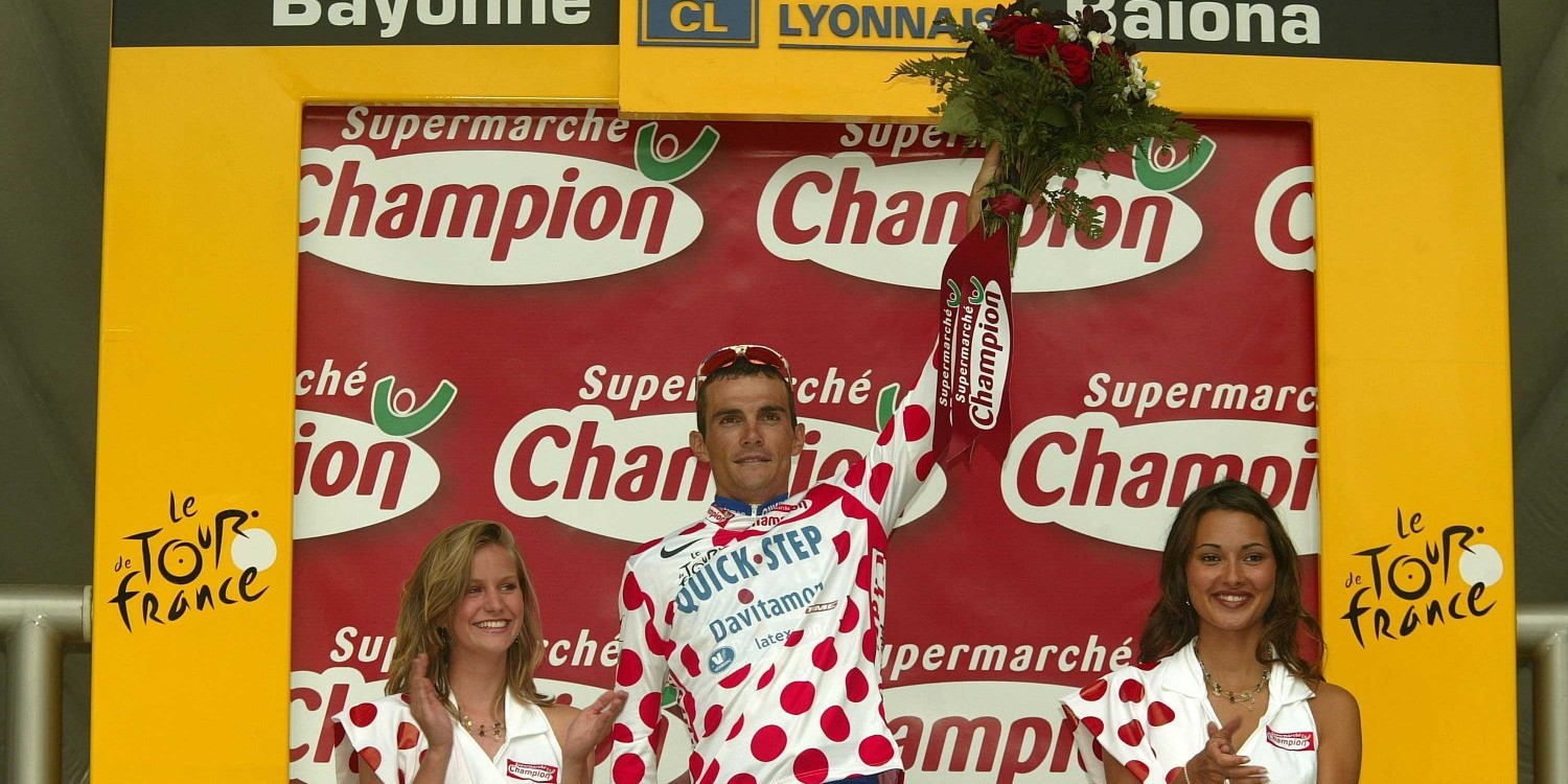 Veste cycliste à pois rouge meilleur grimpeur Tour jacket giacca felpa M